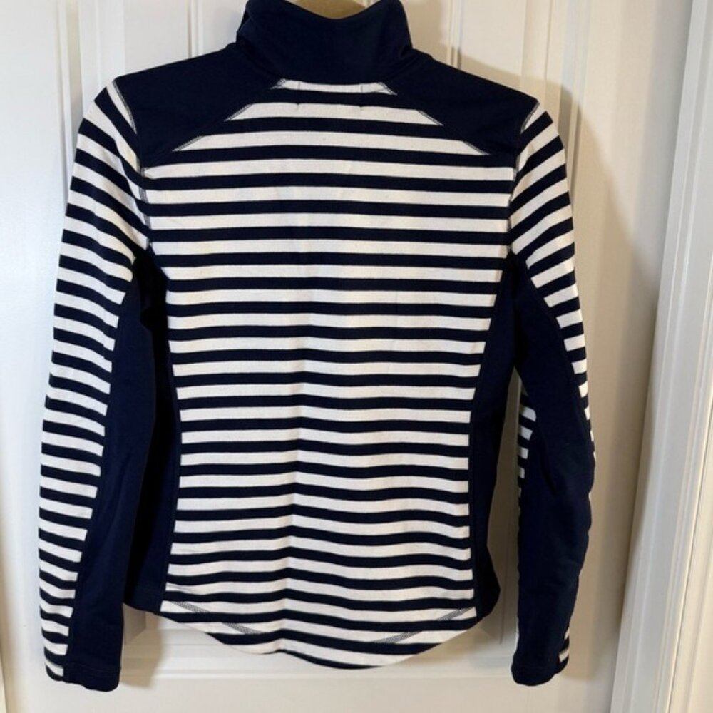 Lauren Ralph Lauren Active Women’s Zip Up Jacket Size Small Striped Retro - Picture 2 of 12